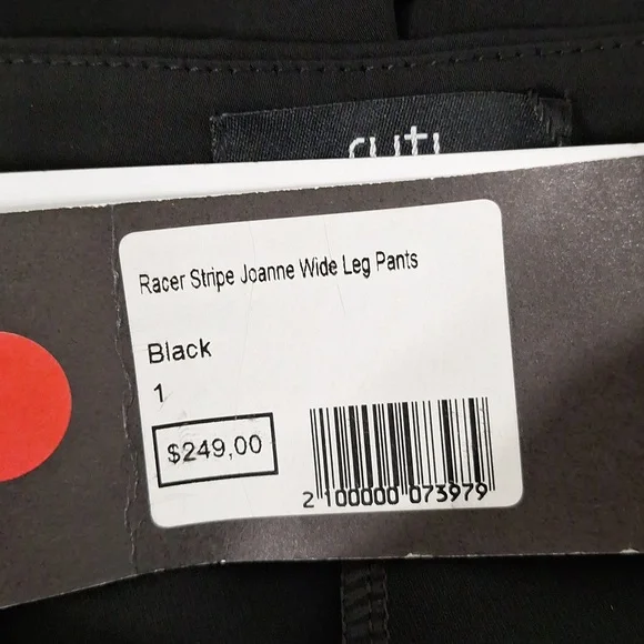 RUTI NEW Contemporary Modern Designer Racer Stripe Joanne Wide Leg Pants Size M - Picture 12 of 15